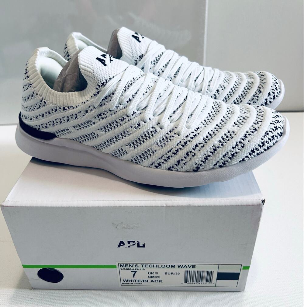 APL Techloom Wave. White/Black. Men's US size 7 or Women's US Size 8.5 NWTs